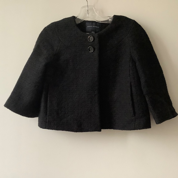 NWOT Banana Republic cropped tweed swing jacket. - Picture 2 of 12